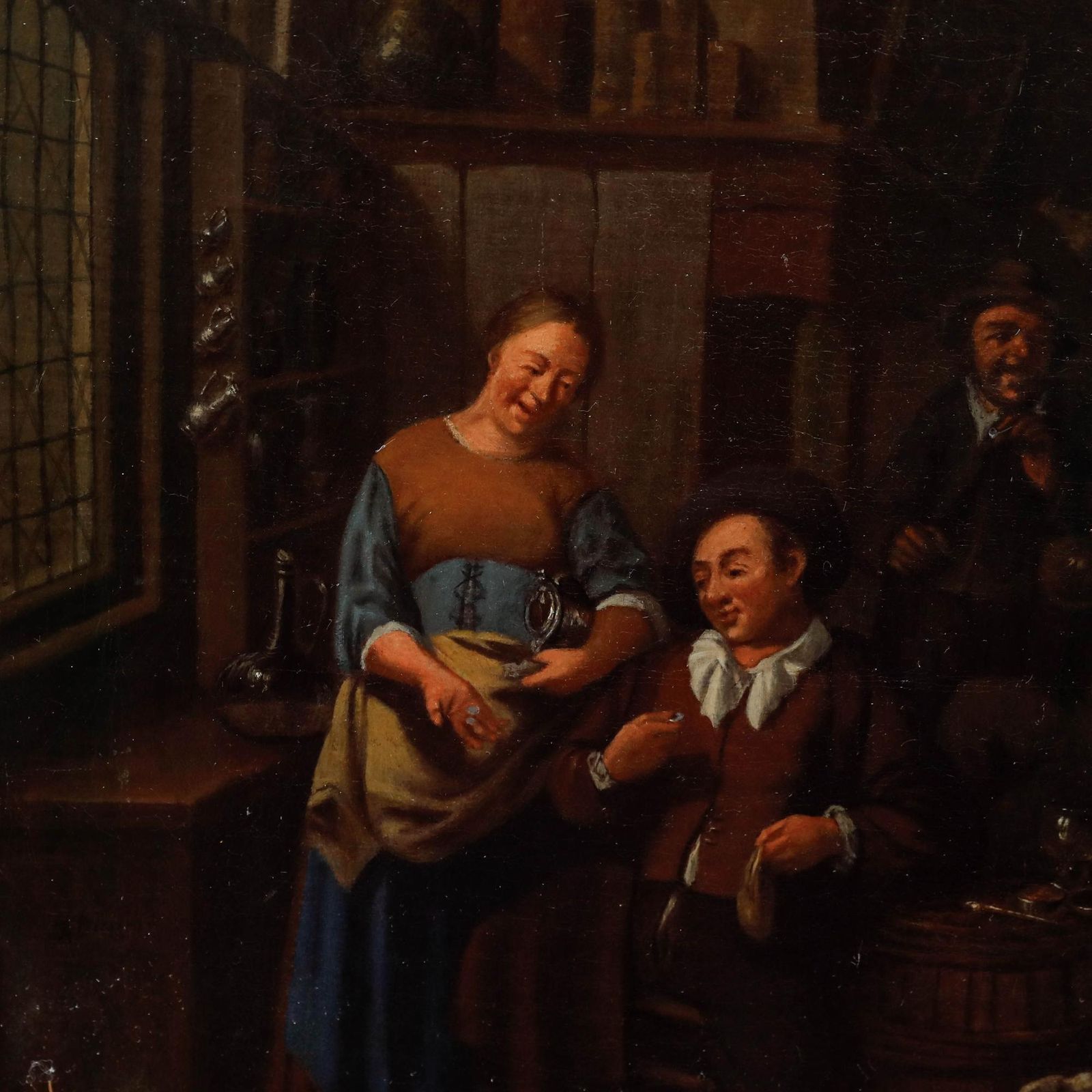 Gillis De Winter (C.1650 1720) Dutch School 17th Century Oil, Good Times photo vinterior