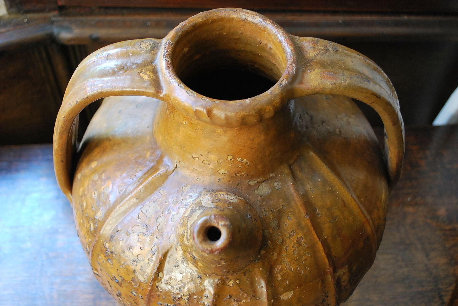 Antique Earthenware Oil Jar, 18th Century And Earlier photo for sale