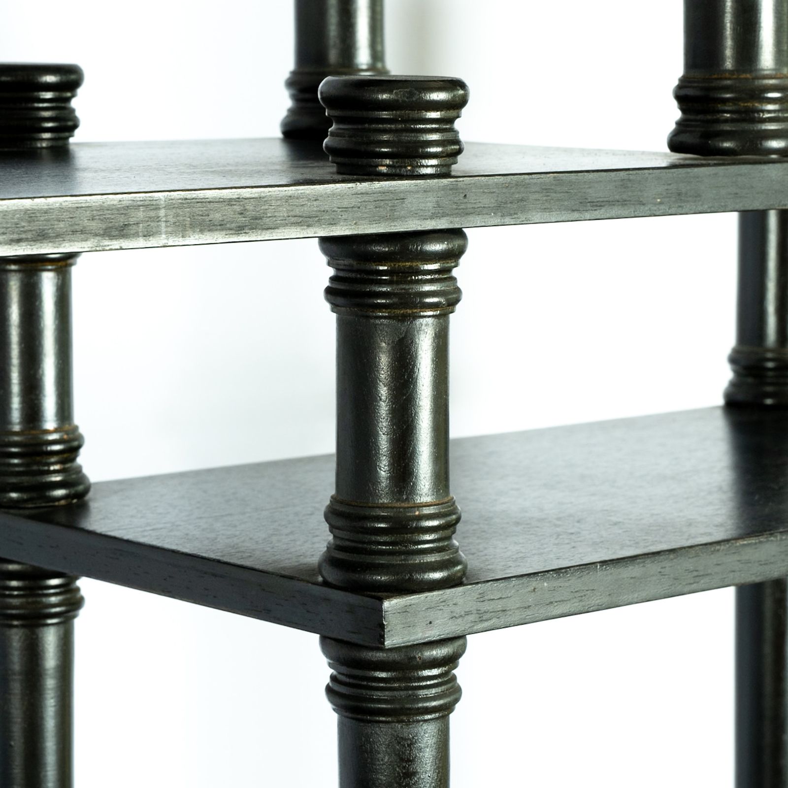 Large Ebonised Etagere, 1970s, Vintage photo furniture