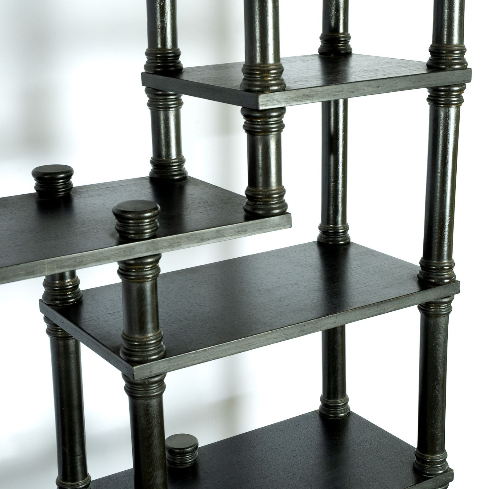 Large Ebonised Etagere, 1970s, Vintage photo Furniture