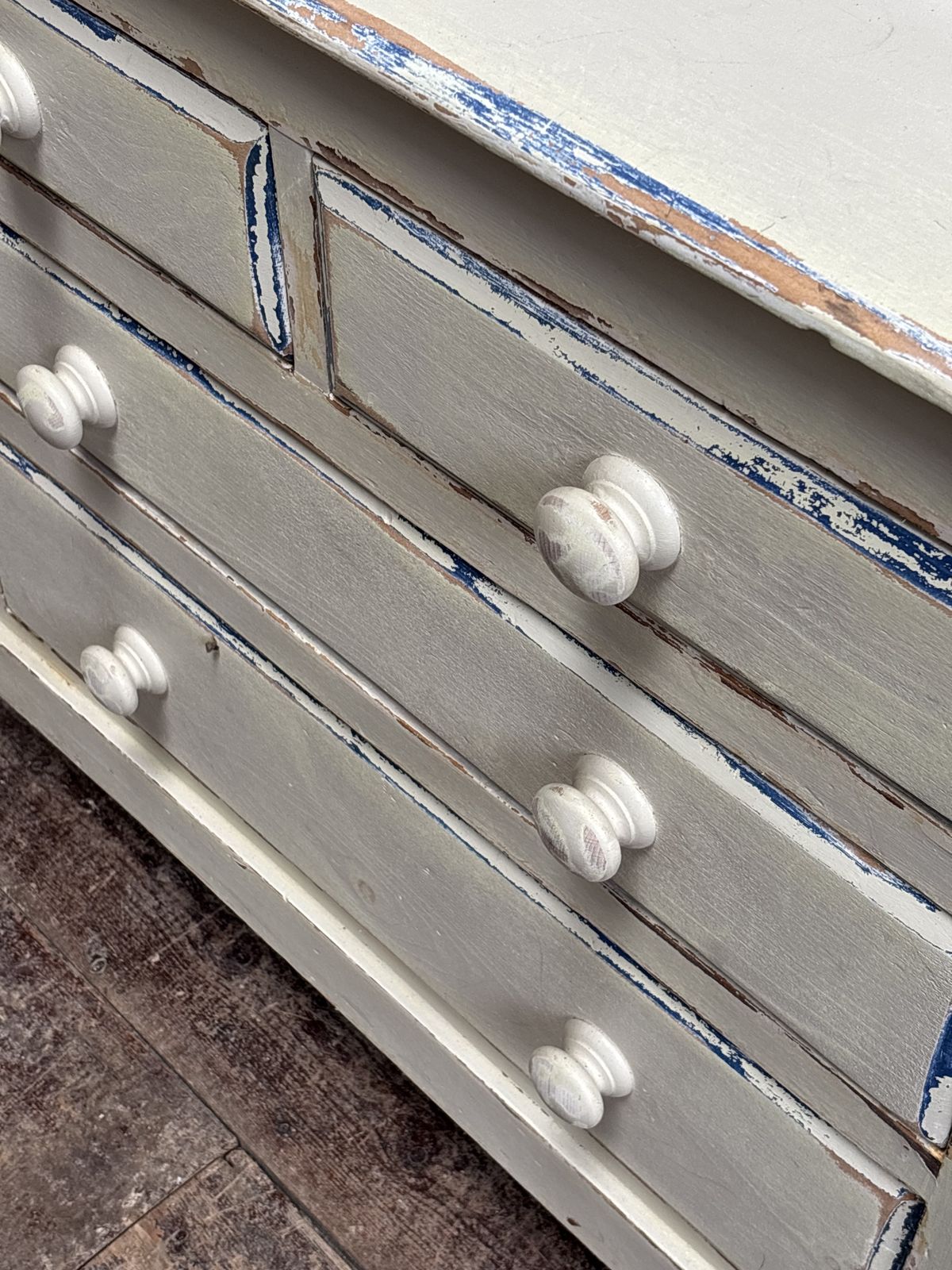 Victorian Antique Original Painted Chest Of Drawers photo vinterior