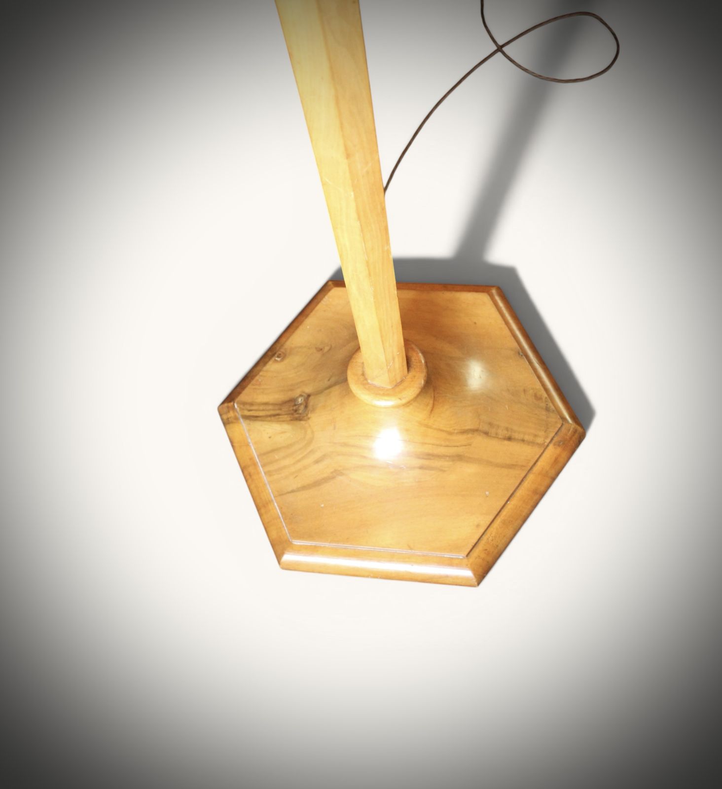 Heals Standard Floor Lamp In Walnut photo for sale