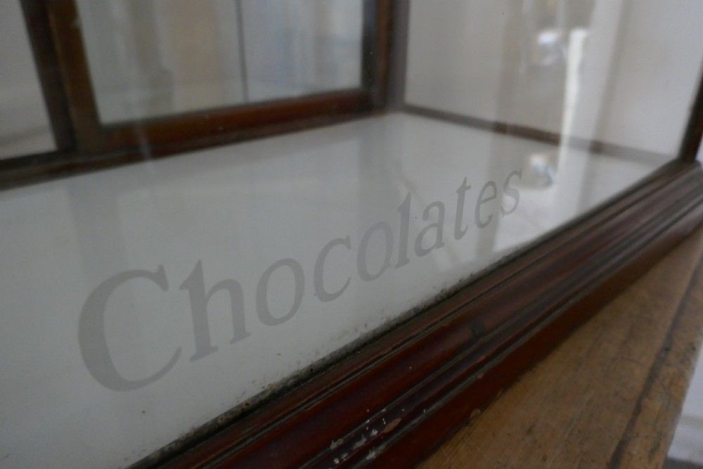 Edwardian Cadbury’s Counter Top Sweet Shop Advertising Cabinet photo for sale