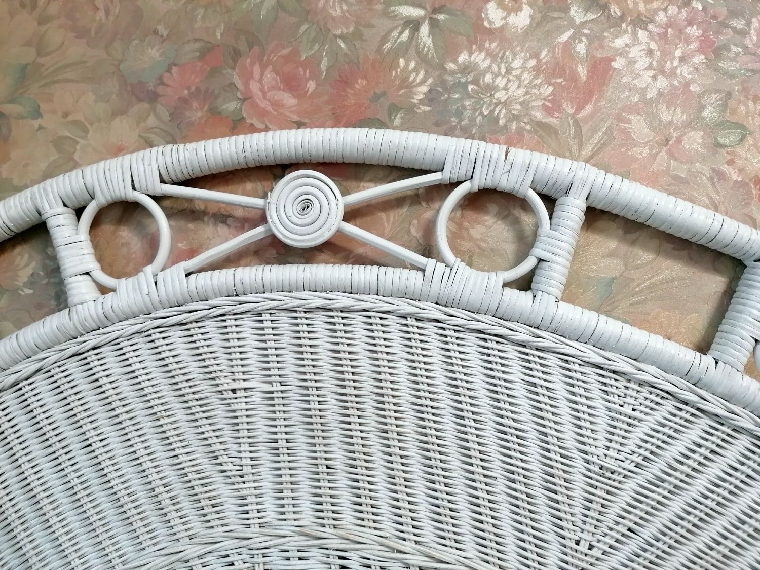 Bed Head Double 4'6". Fantastic Quality Wicker. Super Used Condition. Ref 5031 photo Furniture