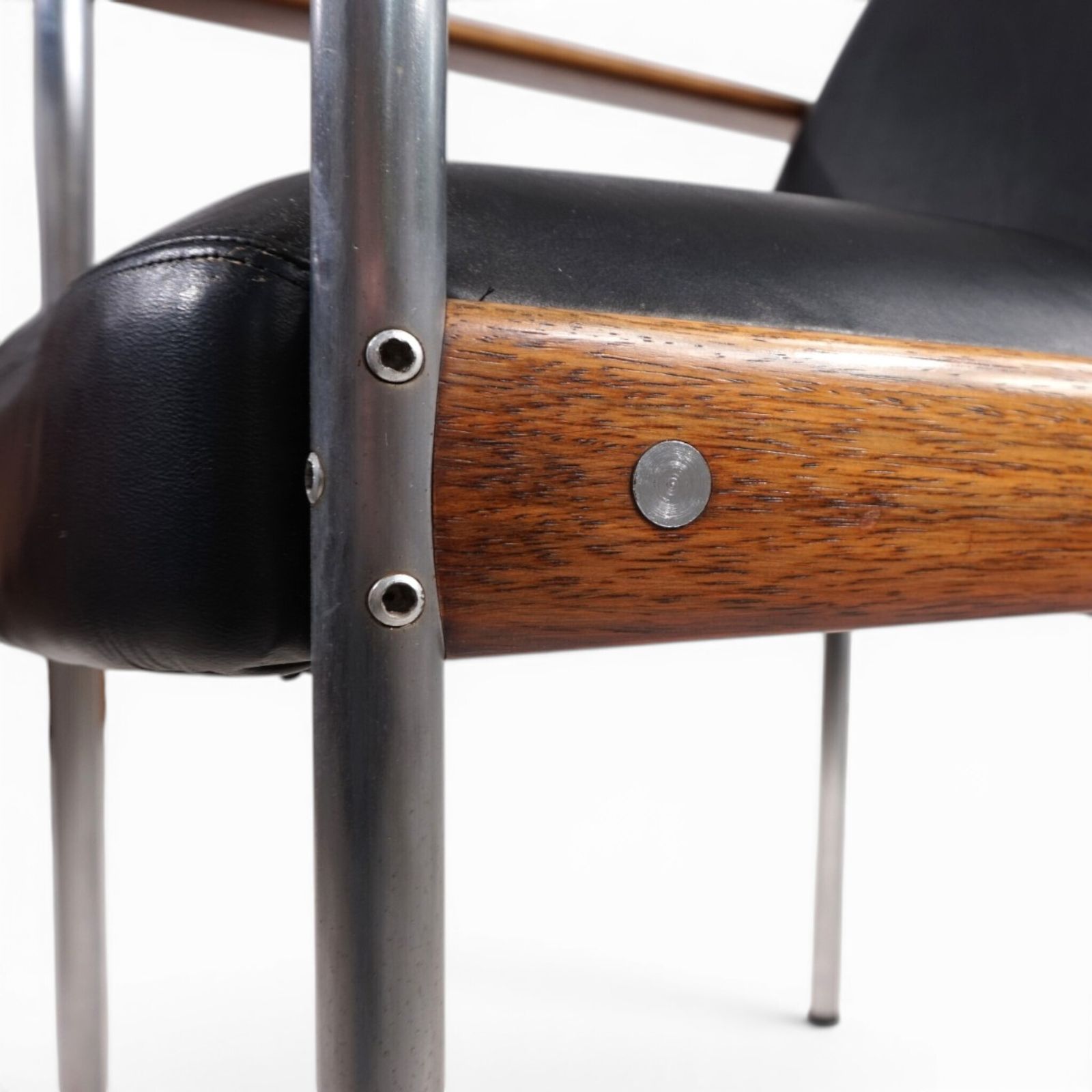 Furniture Leather Armchair By Sven Ivar Dysthe For Dokka Møbler, 1960 photo