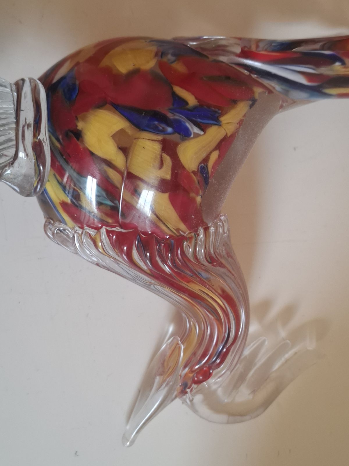 Murano Italy Hand Blown Glass Phaesant Sculpture photo vintage