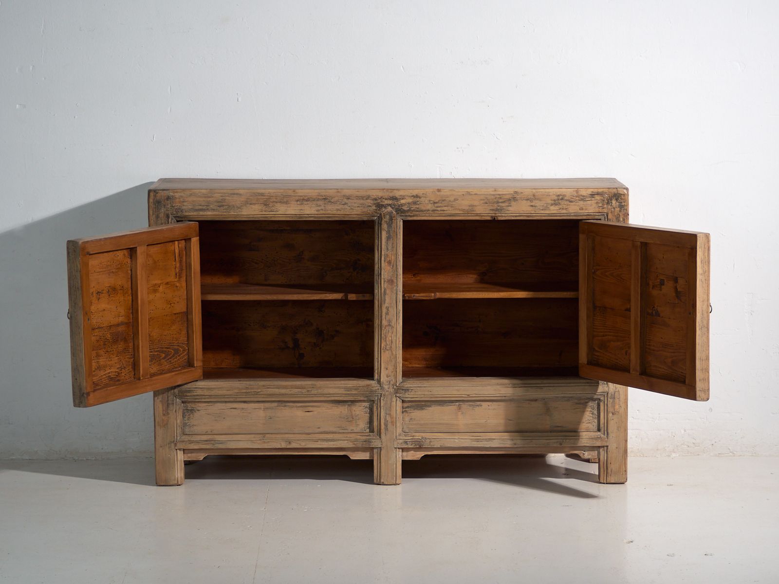 Antique Sideboard In Pine Wood – China, Circa 1930 photo vinterior