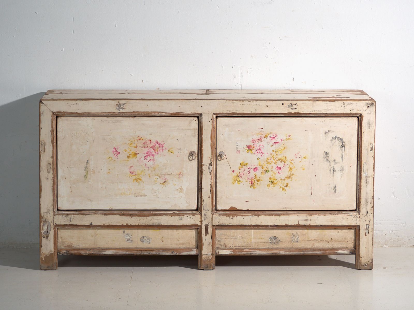 Antique Painted Sideboard In Pine Wood – China, Circa 1930 photo Furniture