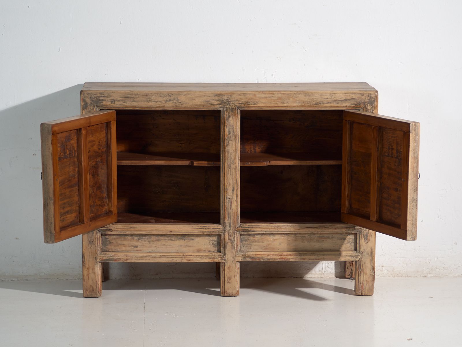 Antique Sideboard In Pine Wood – China, Circa 1930 photo vinterior