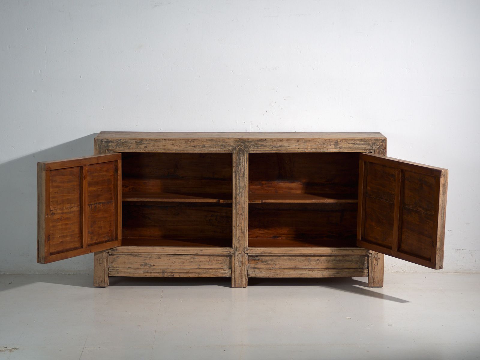 Antique Sideboard In Pine Wood – China, Circa 1930 photo vintage