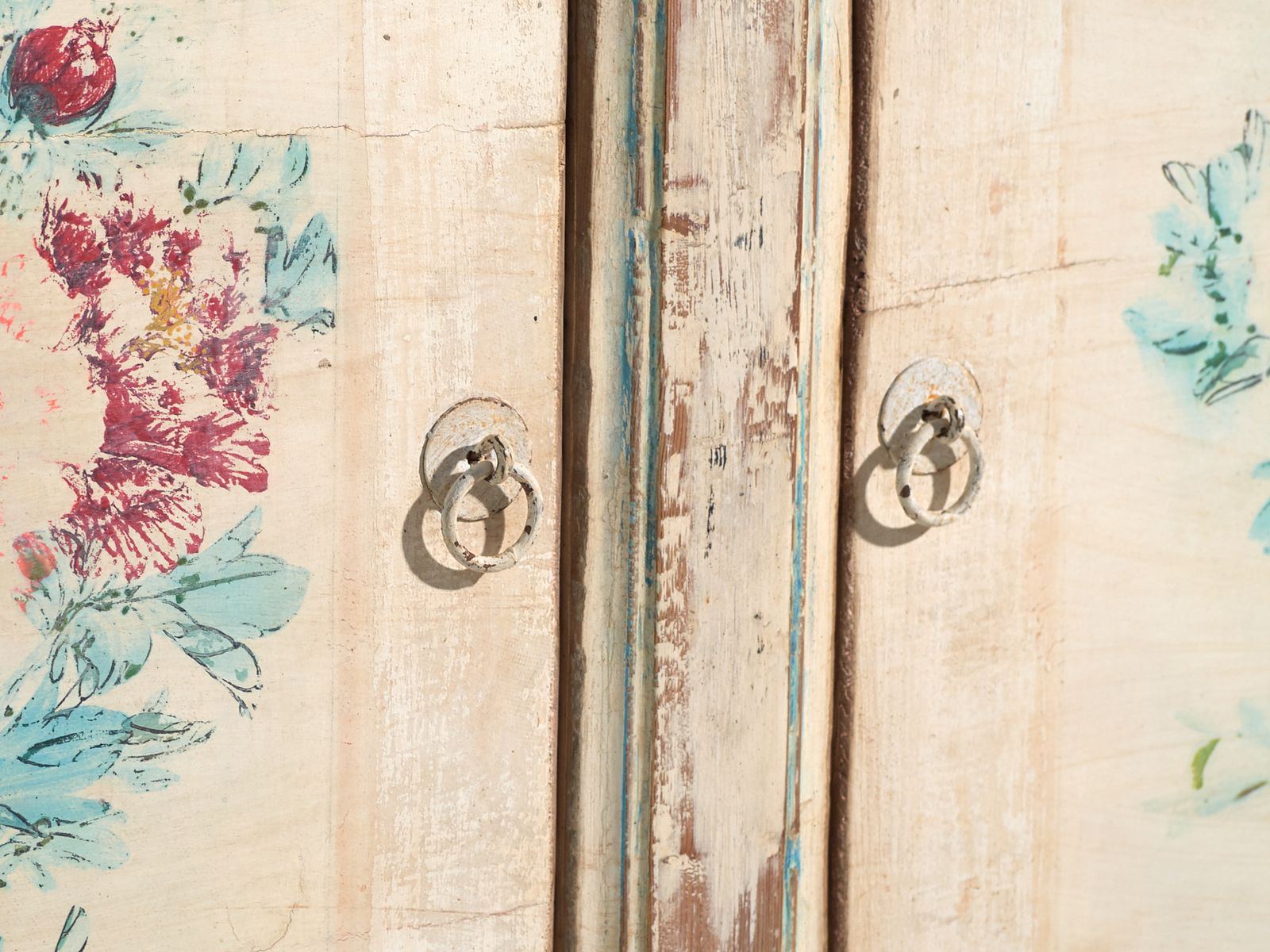 Antique Painted Sideboard In Pine Wood – China, Circa 1930 photo furniture