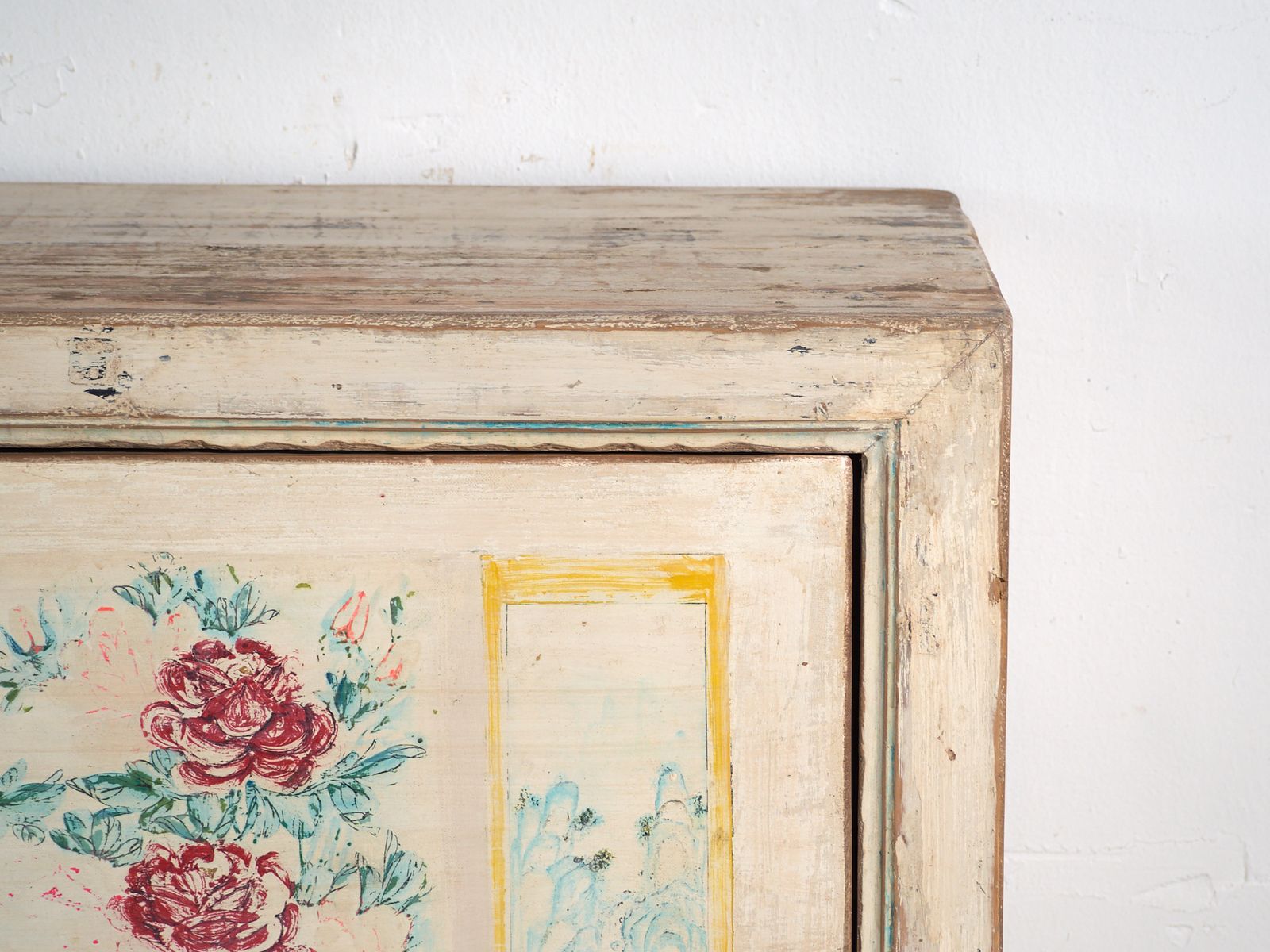 Antique Painted Sideboard In Pine Wood – China, Circa 1930 photo 2168.0