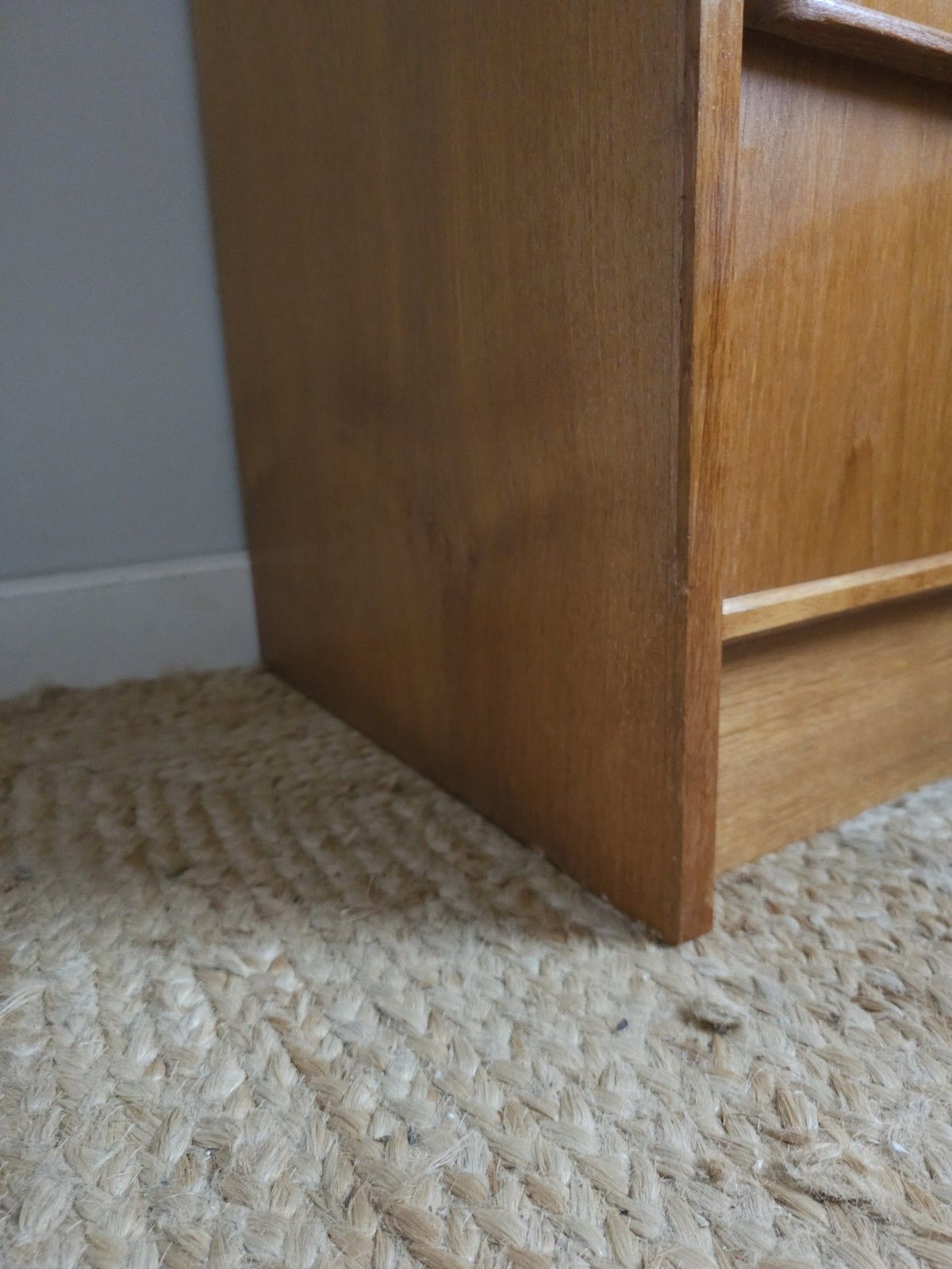 Mid Century Chest Of Drawers Retro Vintage Teak Storage Roller Drawers Delivery photo buy