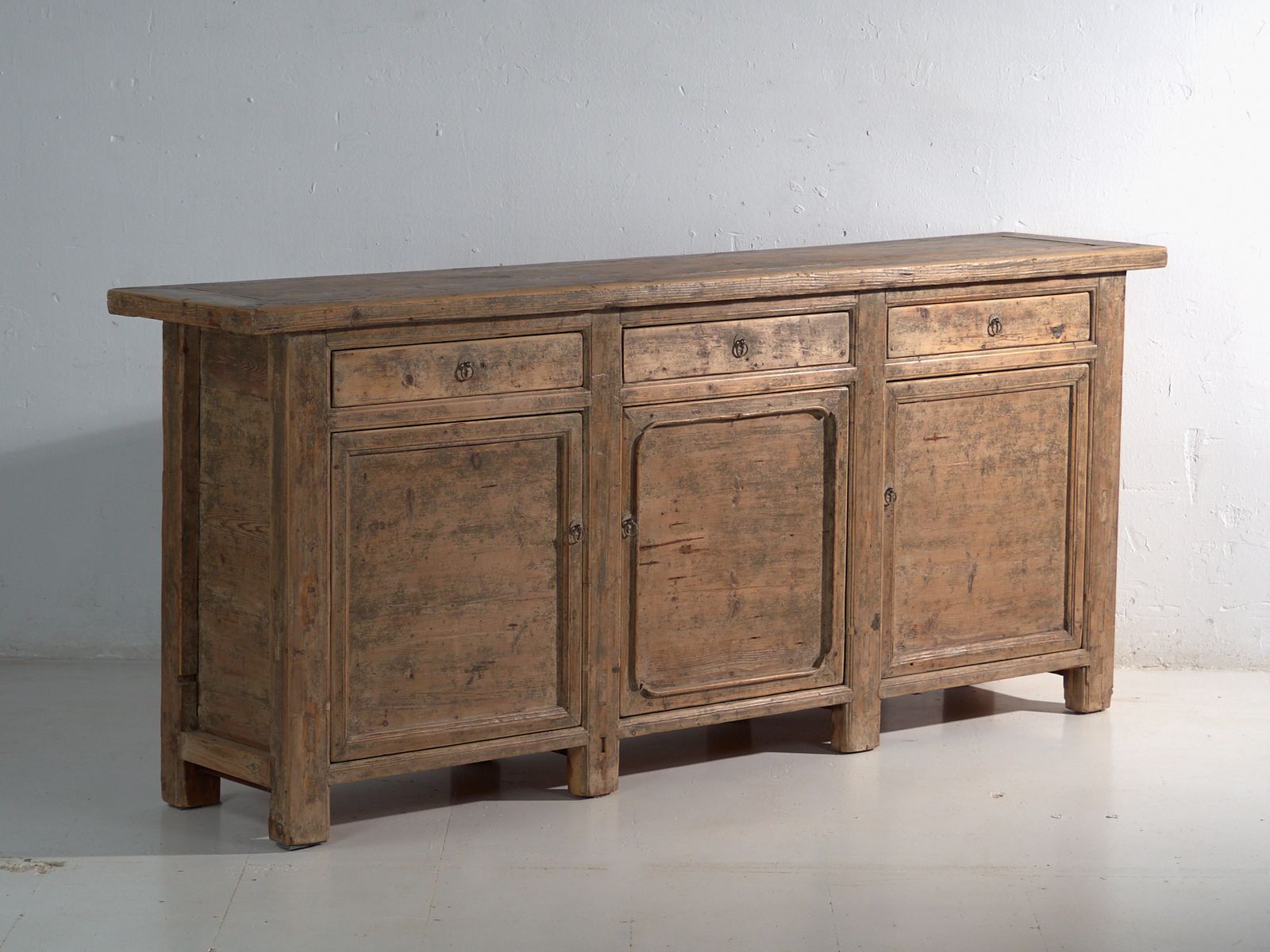 Antique Sideboard In Elm Wood – China, Circa 1930 photo for sale