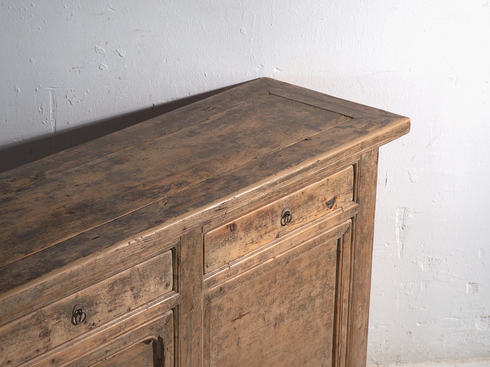 Antique Sideboard In Elm Wood – China, Circa 1930 photo Furniture