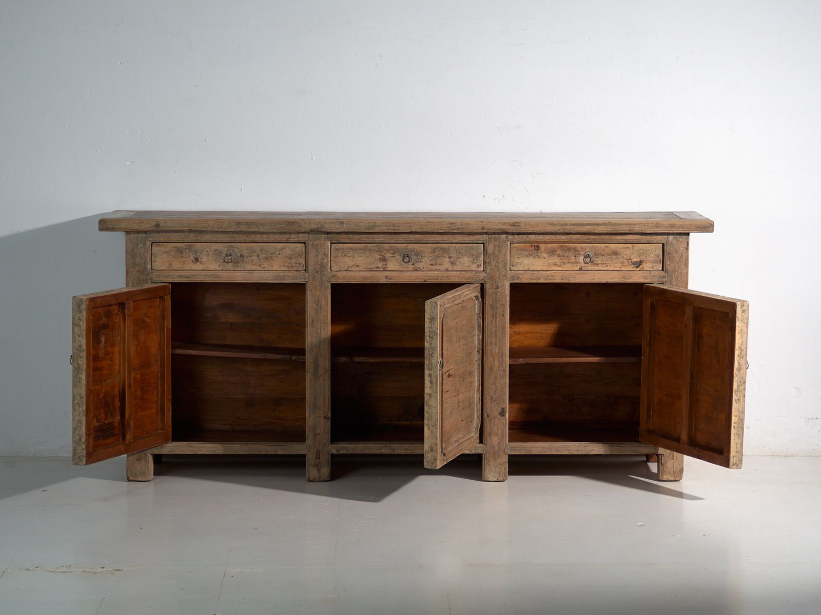 photo furniture Antique Sideboard In Elm Wood – China, Circa 1930