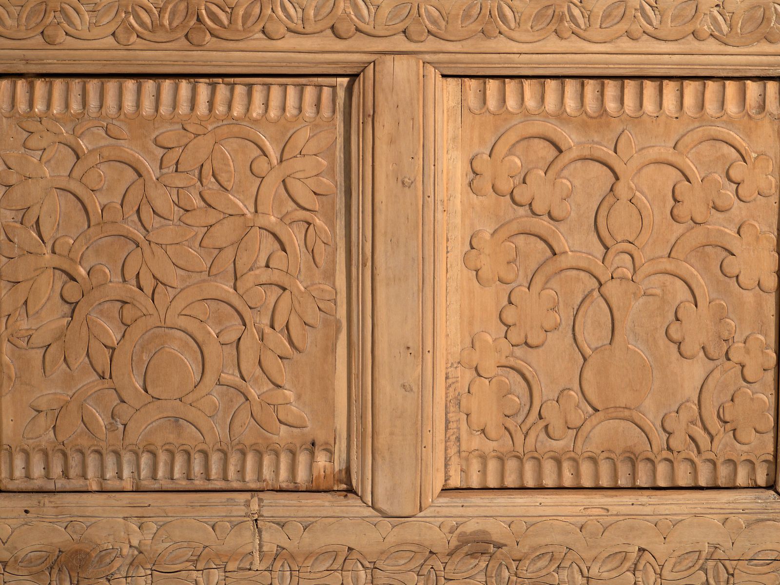 Antique Carved Low Sideboard In Fir Wood – China, Circa 1930 photo buy