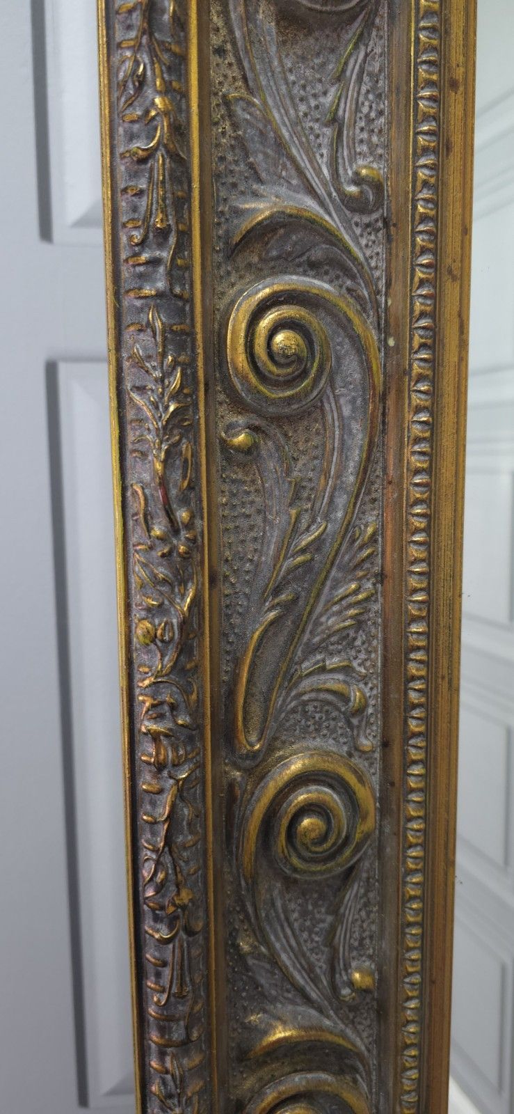 Home Decor 8ft Tall Large Mirror Ornate Gilt Frame Full Length Wall Glass Antique Style photo