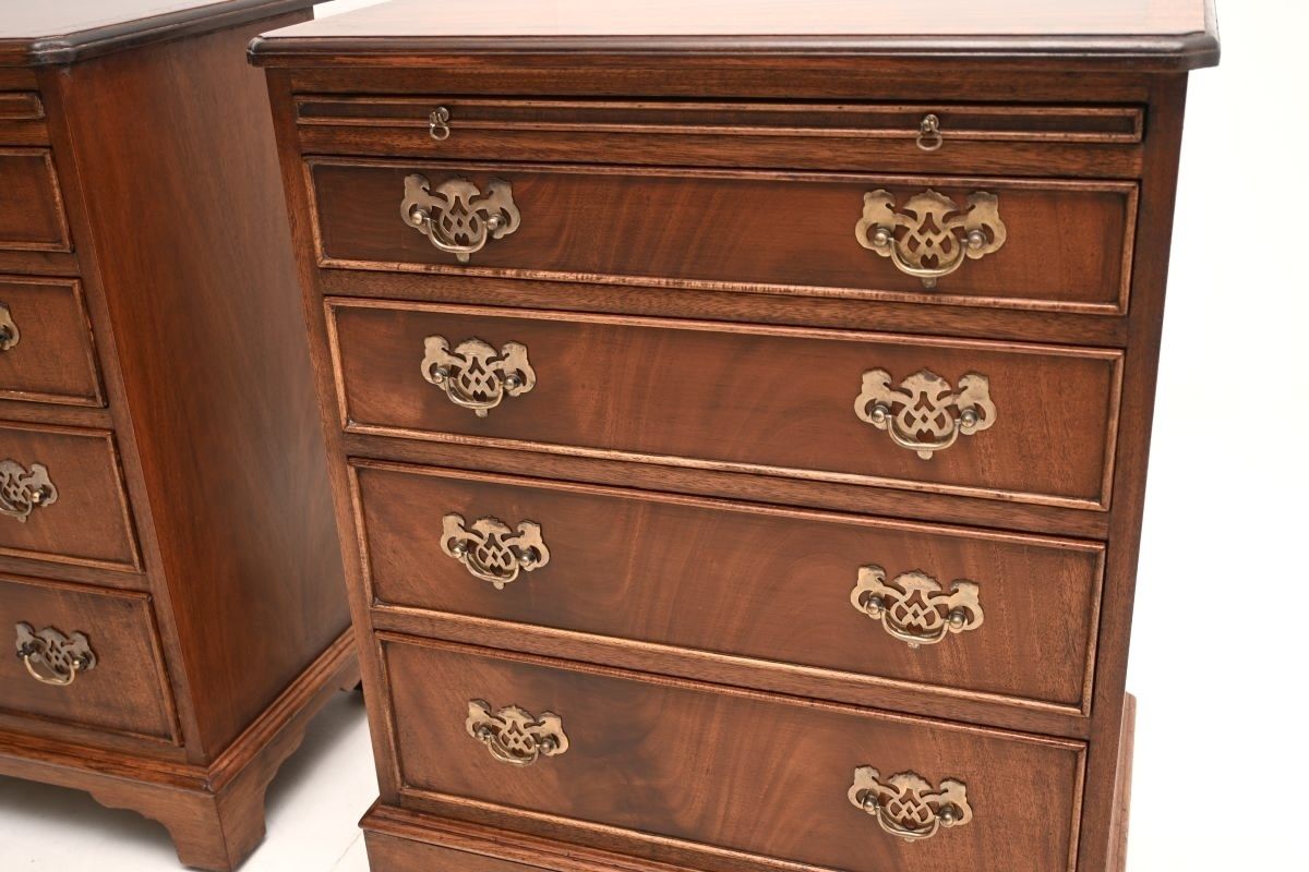 Pair Of Antique Mahogany Chests Of Drawers photo Furniture