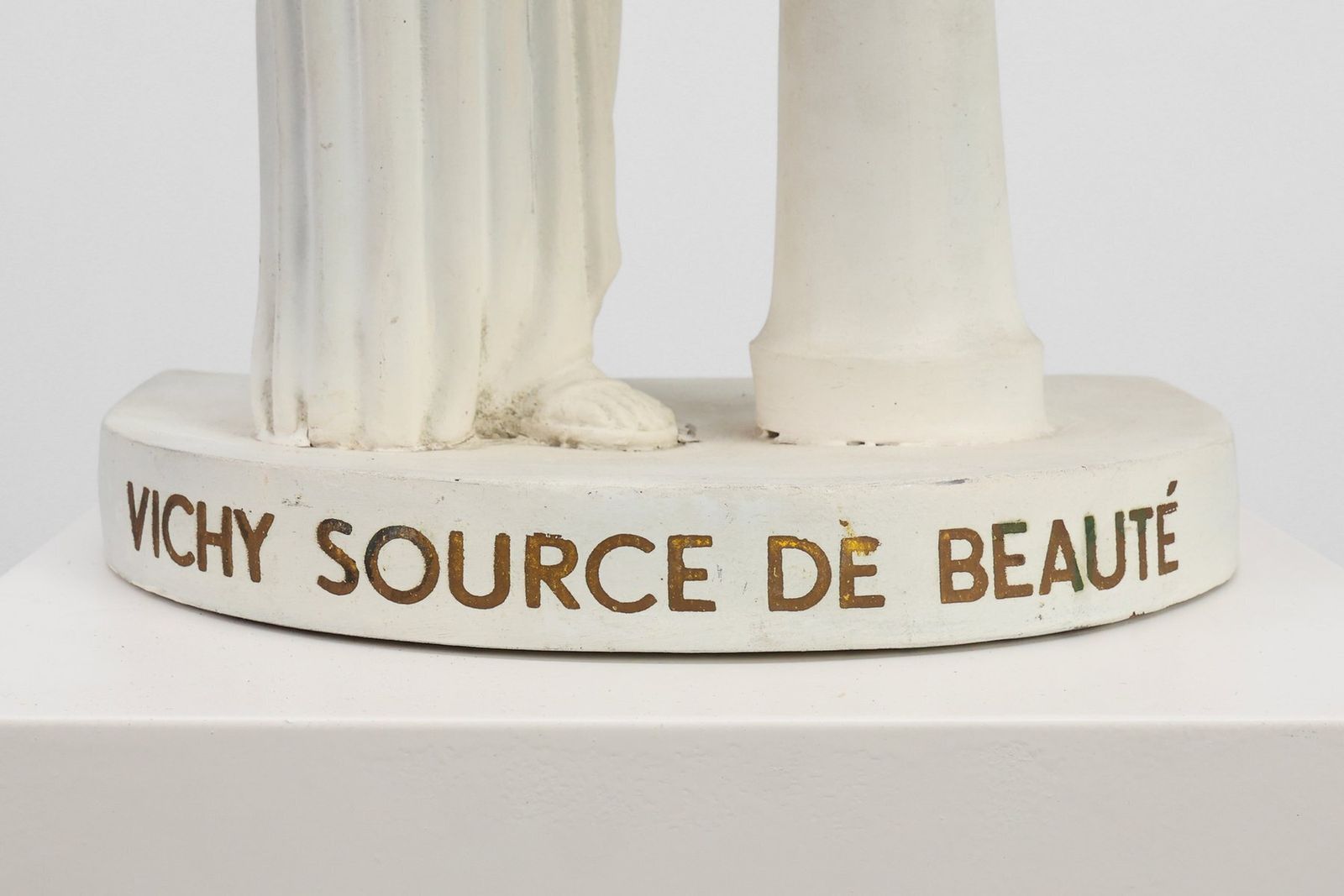 photo furniture Art Deco Vichy Advertising Lamp In Plaster, Belgium, 1930s