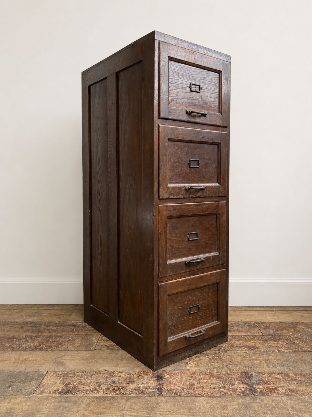 Early 1900s Antique Oak Filing Cabinet