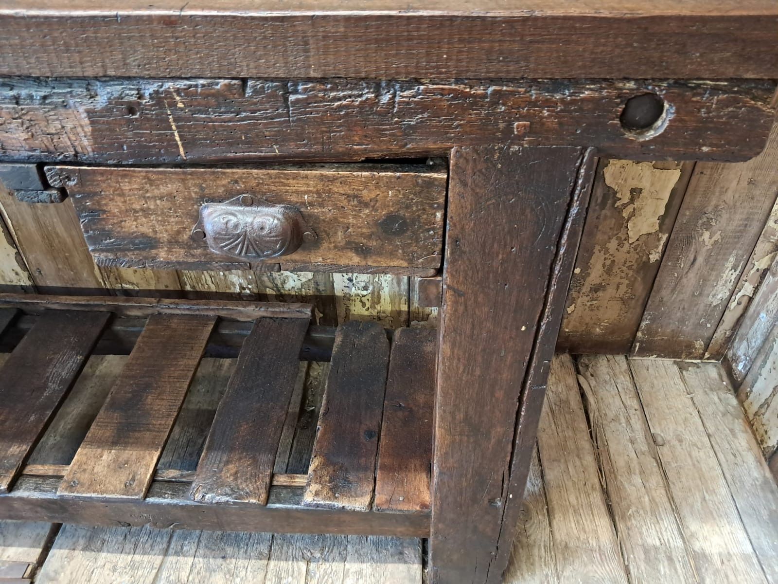 French Carpenters Workbench photo vintage