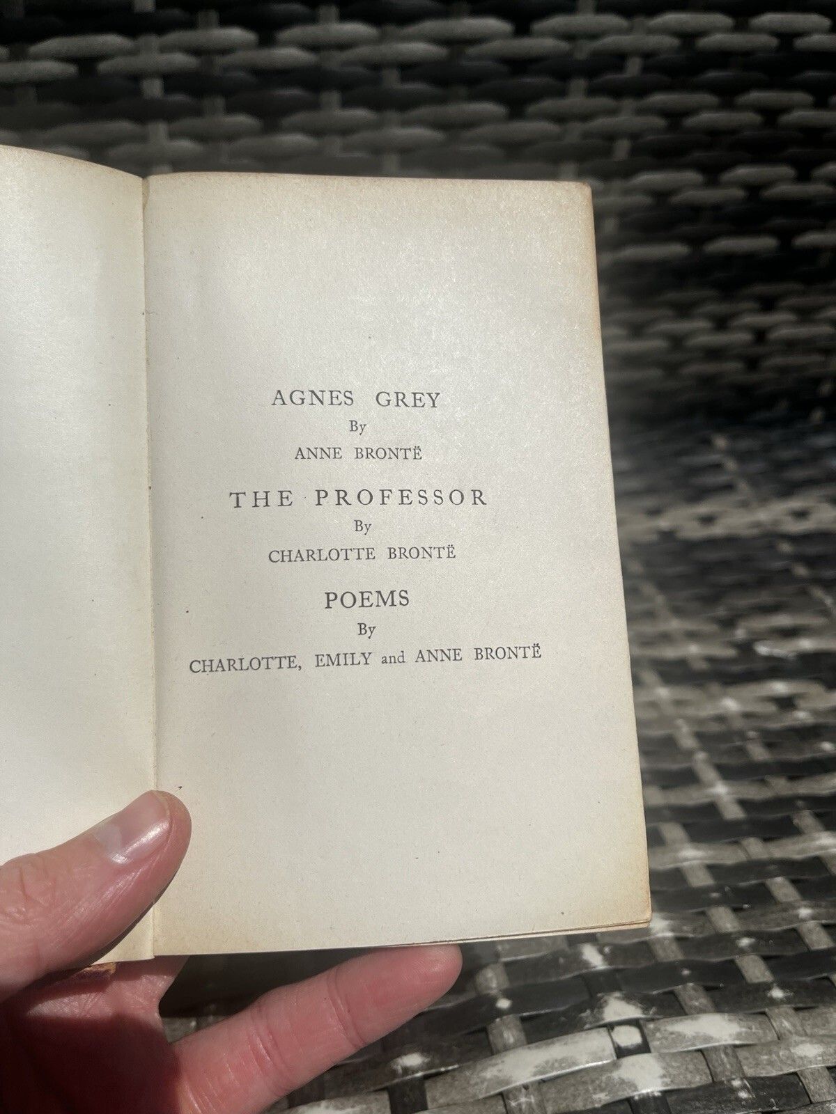 photo furniture Antique Decorative Gilt Edge Leather Book Charlotte, Emily & Anne Bronte Sisters