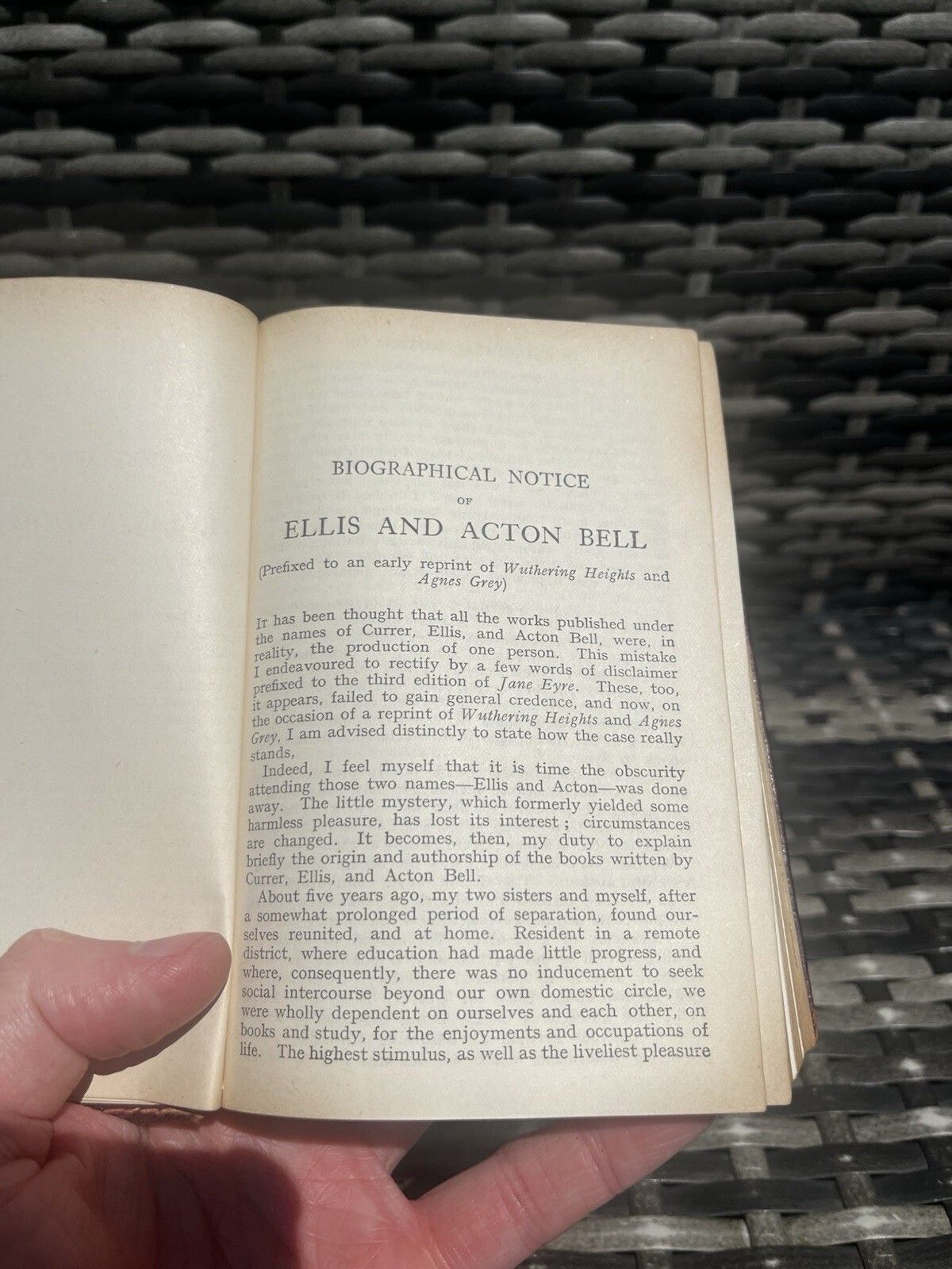Home Decor Antique Decorative Gilt Edge Leather Book Charlotte, Emily & Anne Bronte Sisters photo
