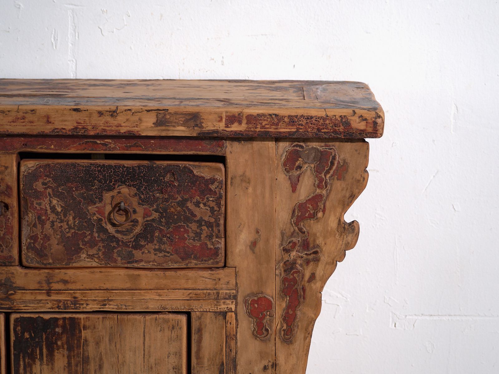 Antique Sideboard In Pine Wood – China, Circa 1930 photo vinterior