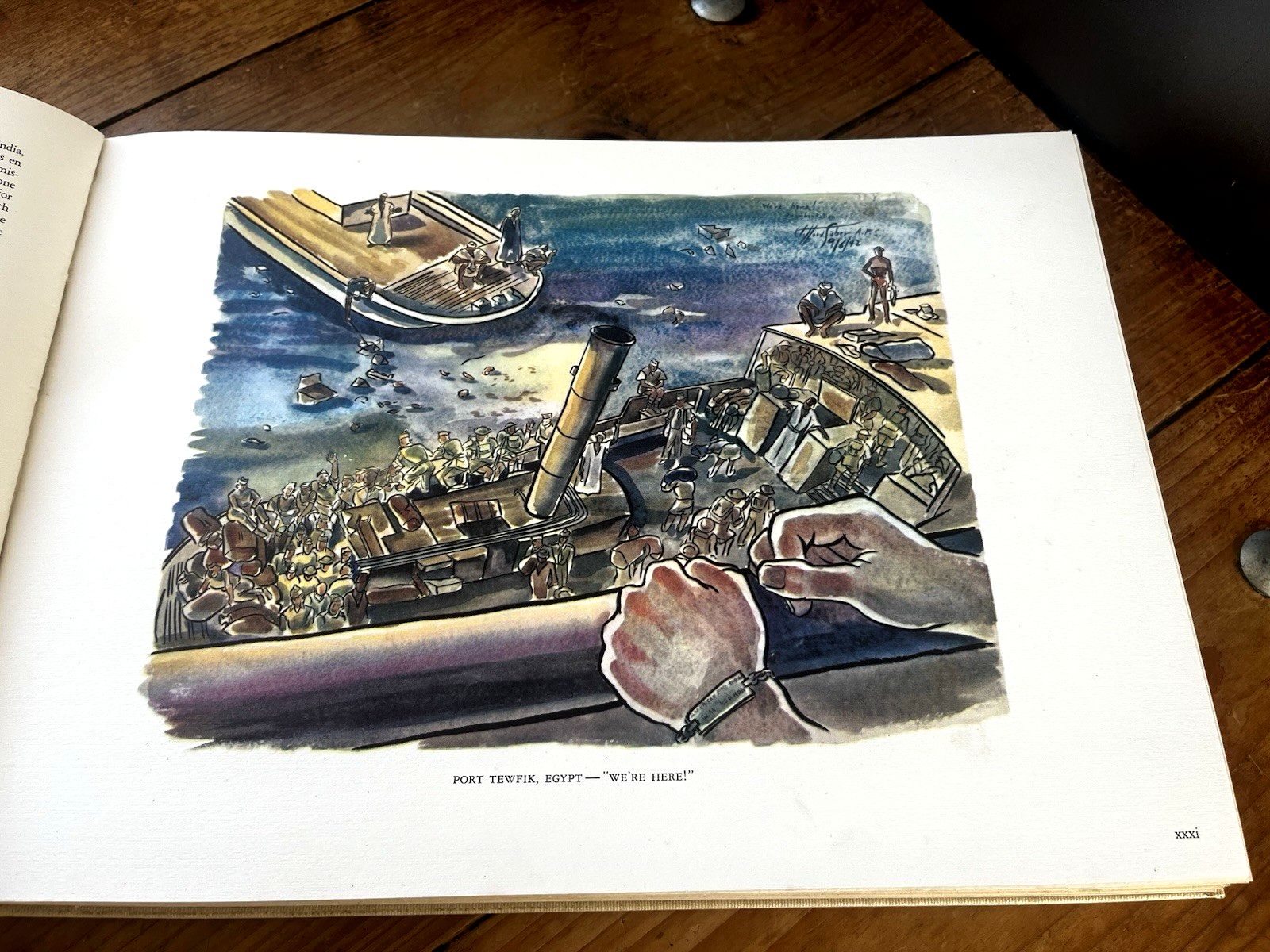 75.0 Rare Desert Rat Sketch Book Clifford Saber 1959 First Edition Wwii Military Art photo