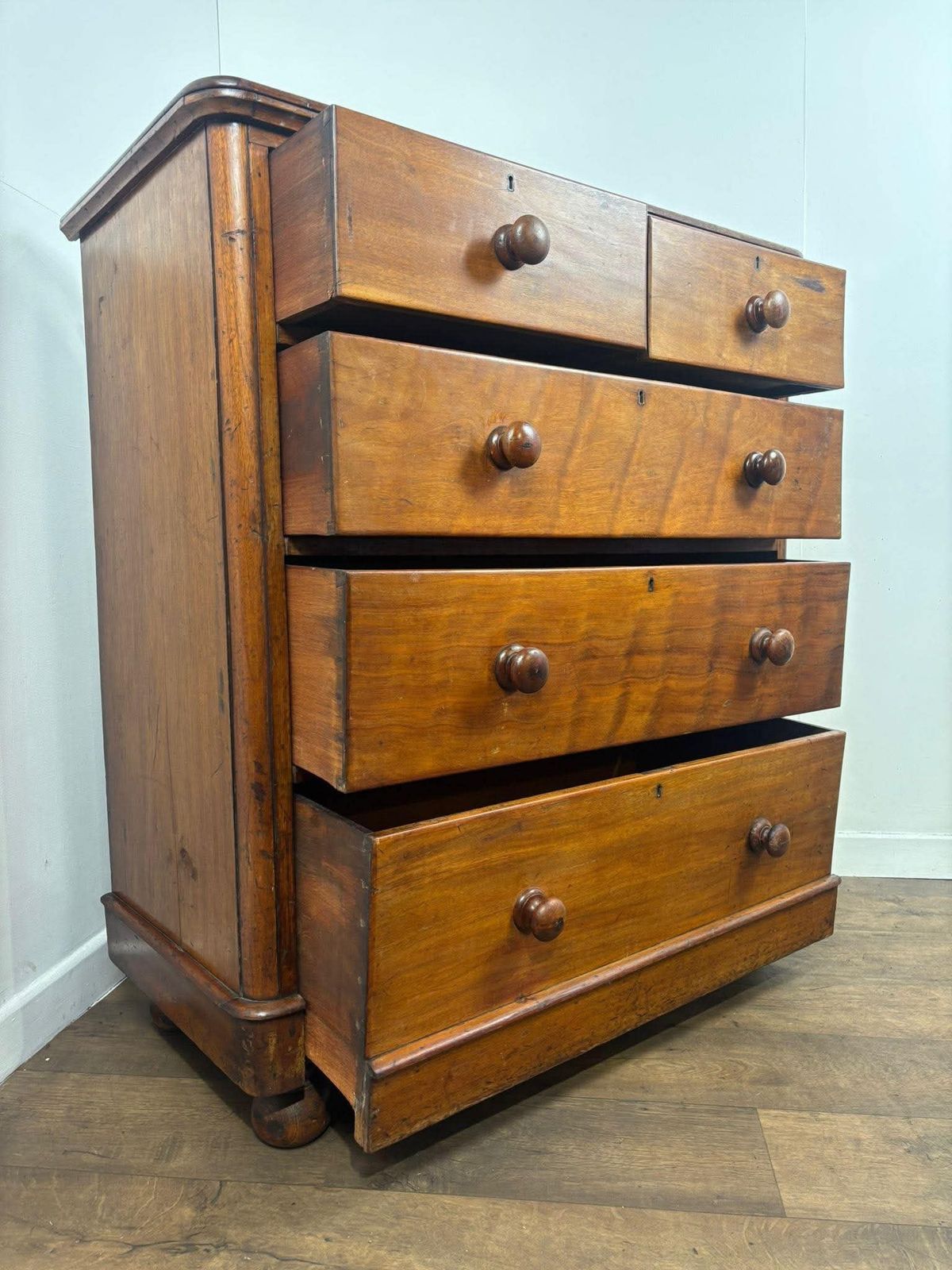 Victorian Mahogany Two Over Three Chest Of Drawers photo 499.0