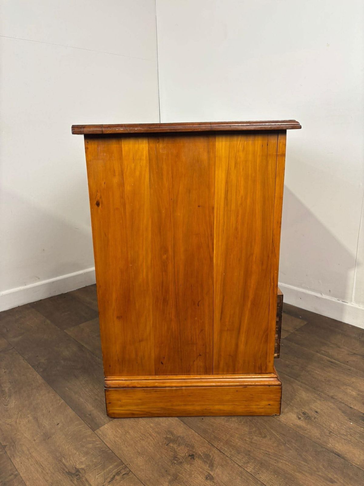 Edwardian Satin Walnut Three Drawer Bedroom Chest photo for sale