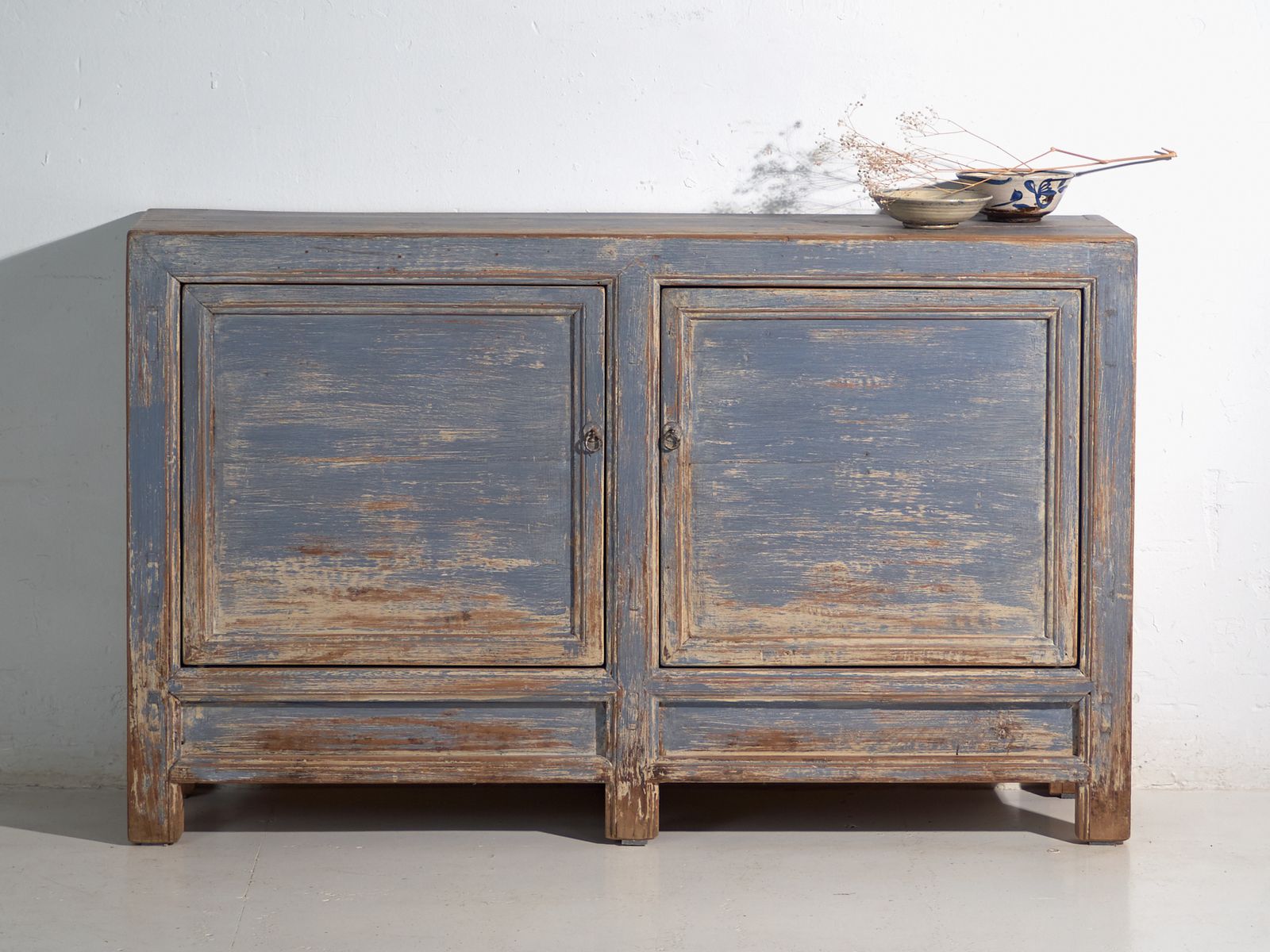 Antique Sideboard In Pine Wood – China, Circa 1950 photo vintage