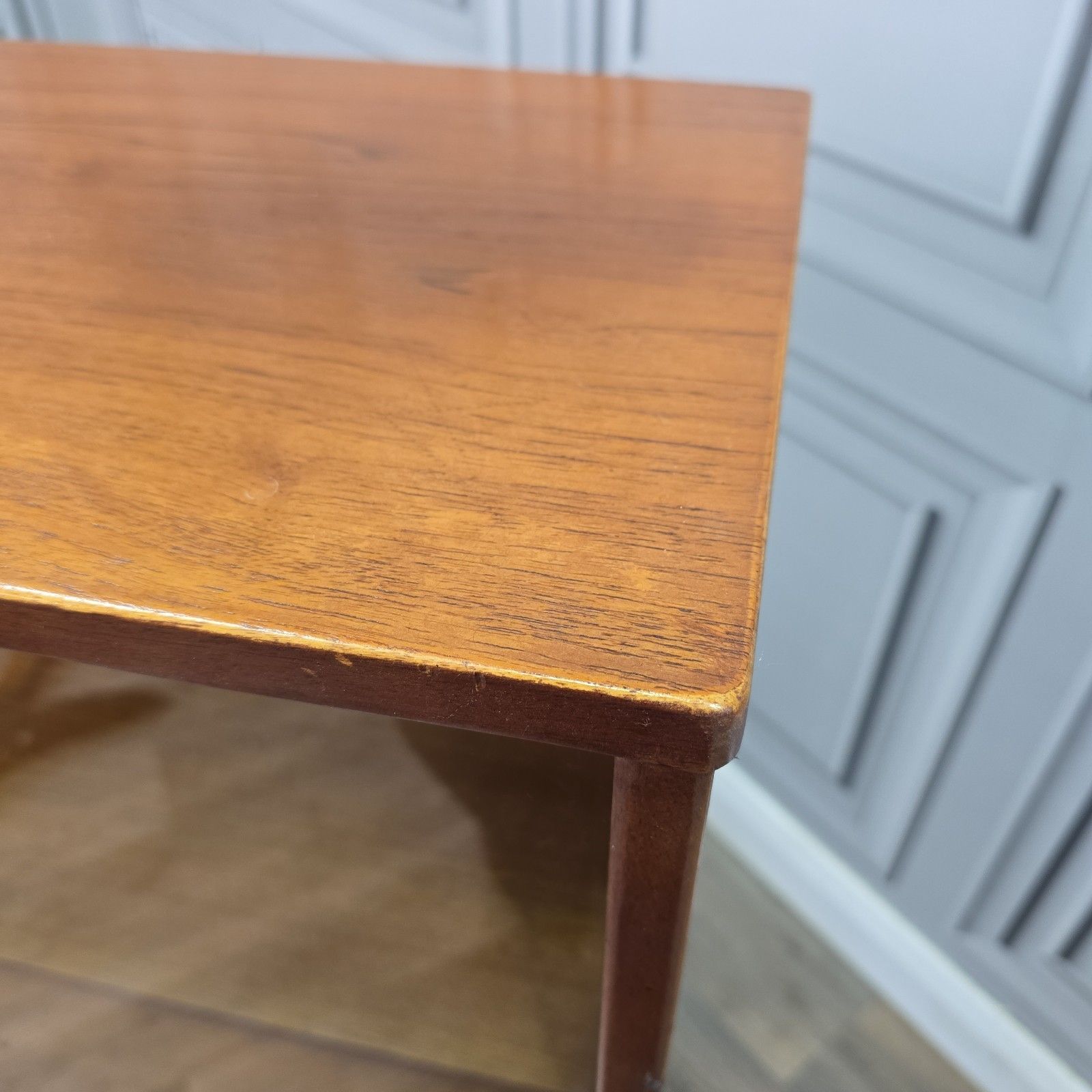 photo vintage Vintage Jentique Display Cabinet Teak Glass Mid Century Bookcase Sideboard Shelf