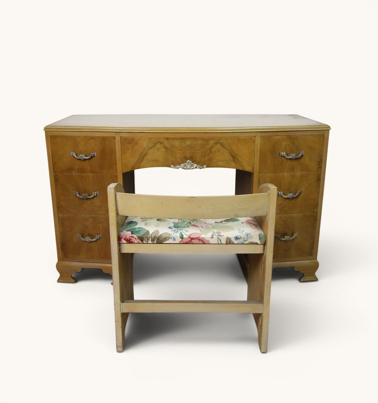 Art Deco Dressing Table And Footstool Set   Ideal For Upcycling photo for sale