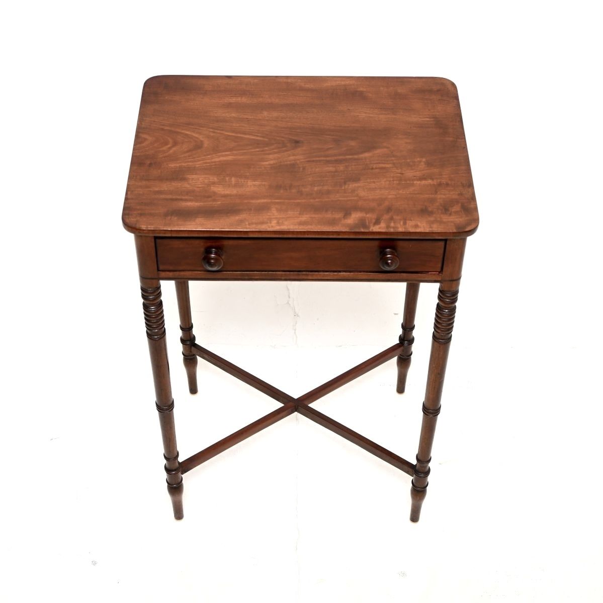 Antique Georgian Period Mahogany Side Table photo for sale