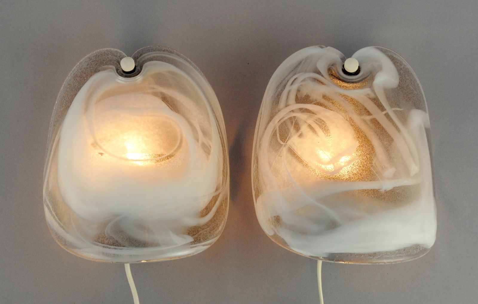 Glass Sconces By Per Lutken For Holmegaard, 1972, Set Of 2 photo furniture