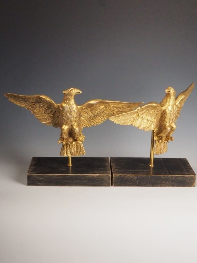 Pair Of Decorative Gilt Eagle Stands – Home Interior Decor photo 695.0