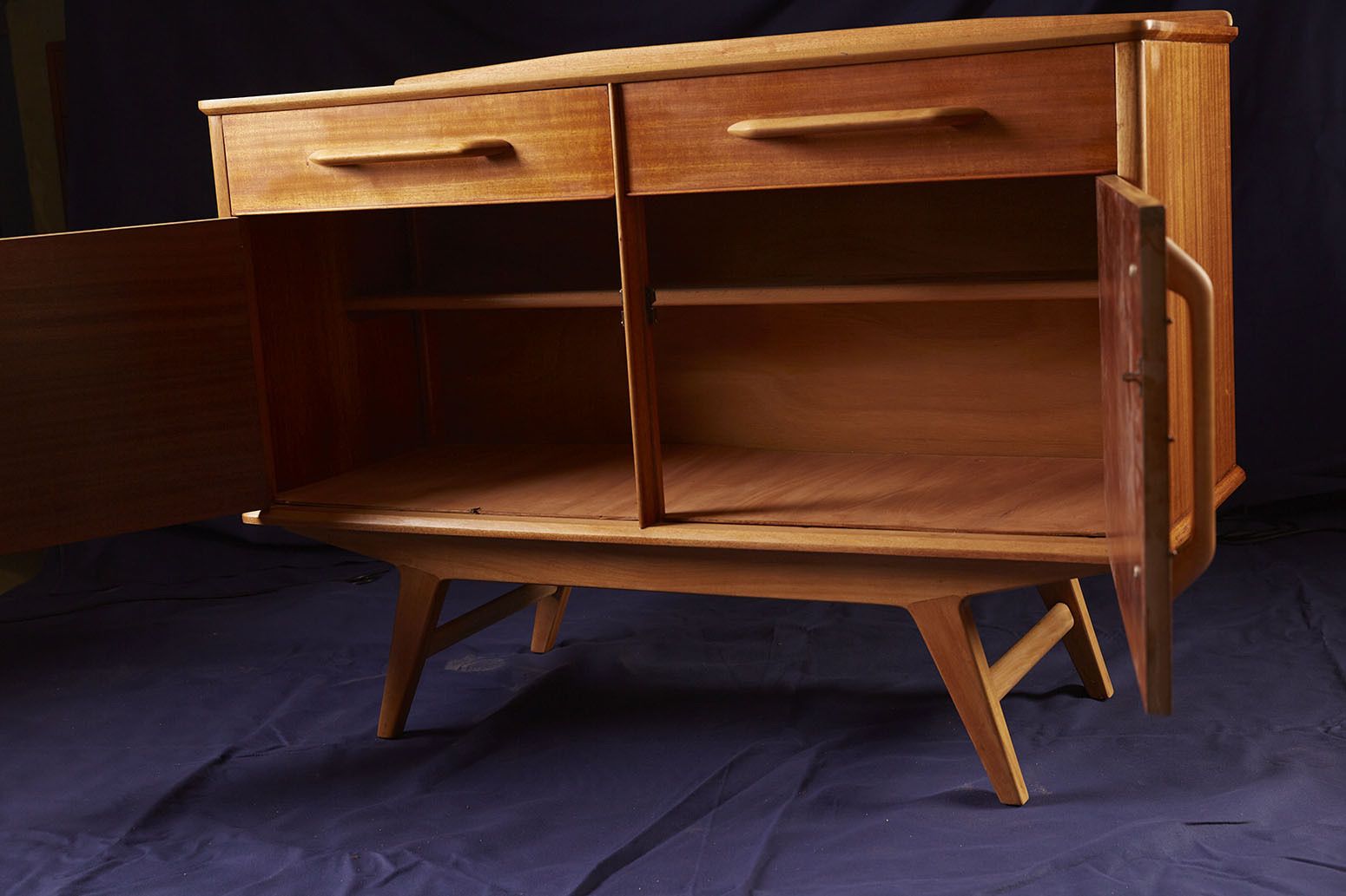 Rare Egomme Gplan Redford  Sideboard In Agba Wood 1951 photo vinterior