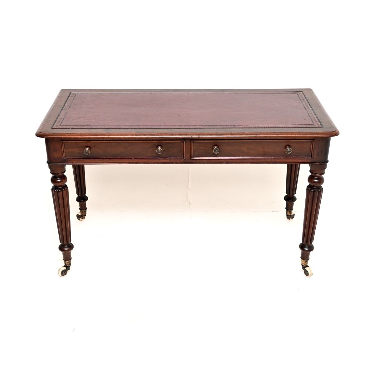 Antique Victorian Mahogany Writing Table / Desk photo furniture