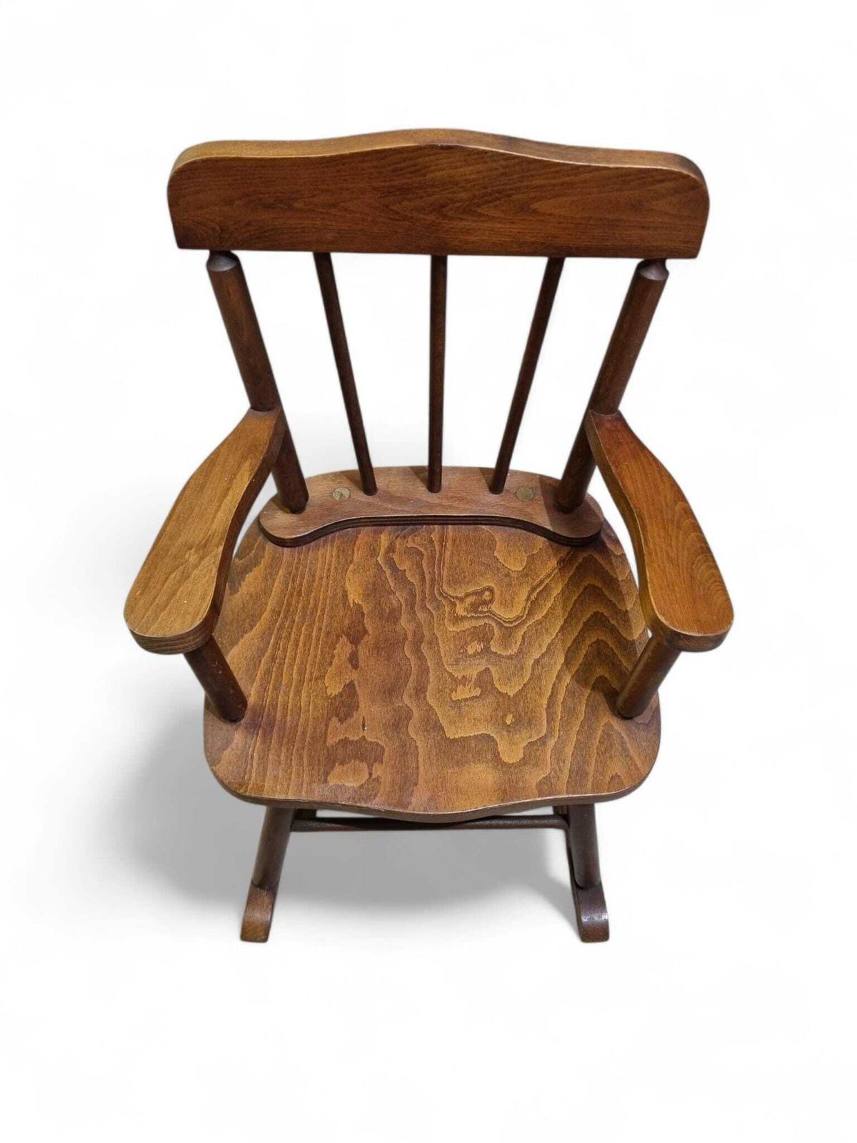Vintage Children’s Wooden Rocking Chair / Solid Wood / Traditional Nursery Chair / C1970 photo buy