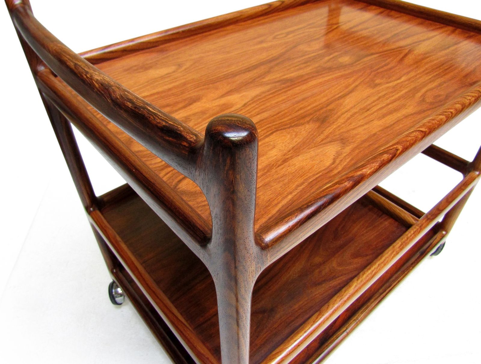 Danish Bar Cart In Rosewood By Henning Korch For Cfc Silkeborg photo buy