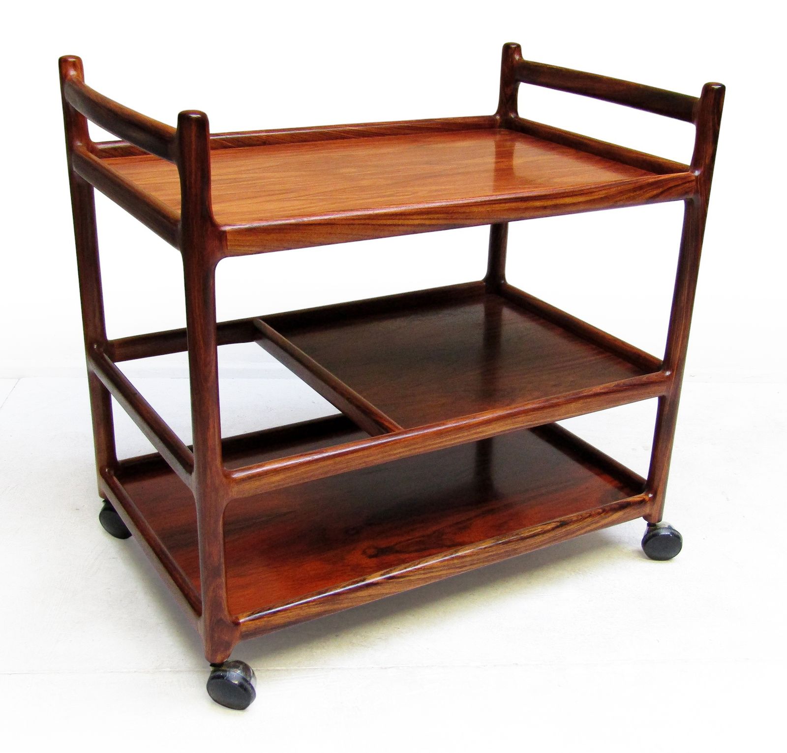 Danish Bar Cart In Rosewood By Henning Korch For Cfc Silkeborg photo vintage
