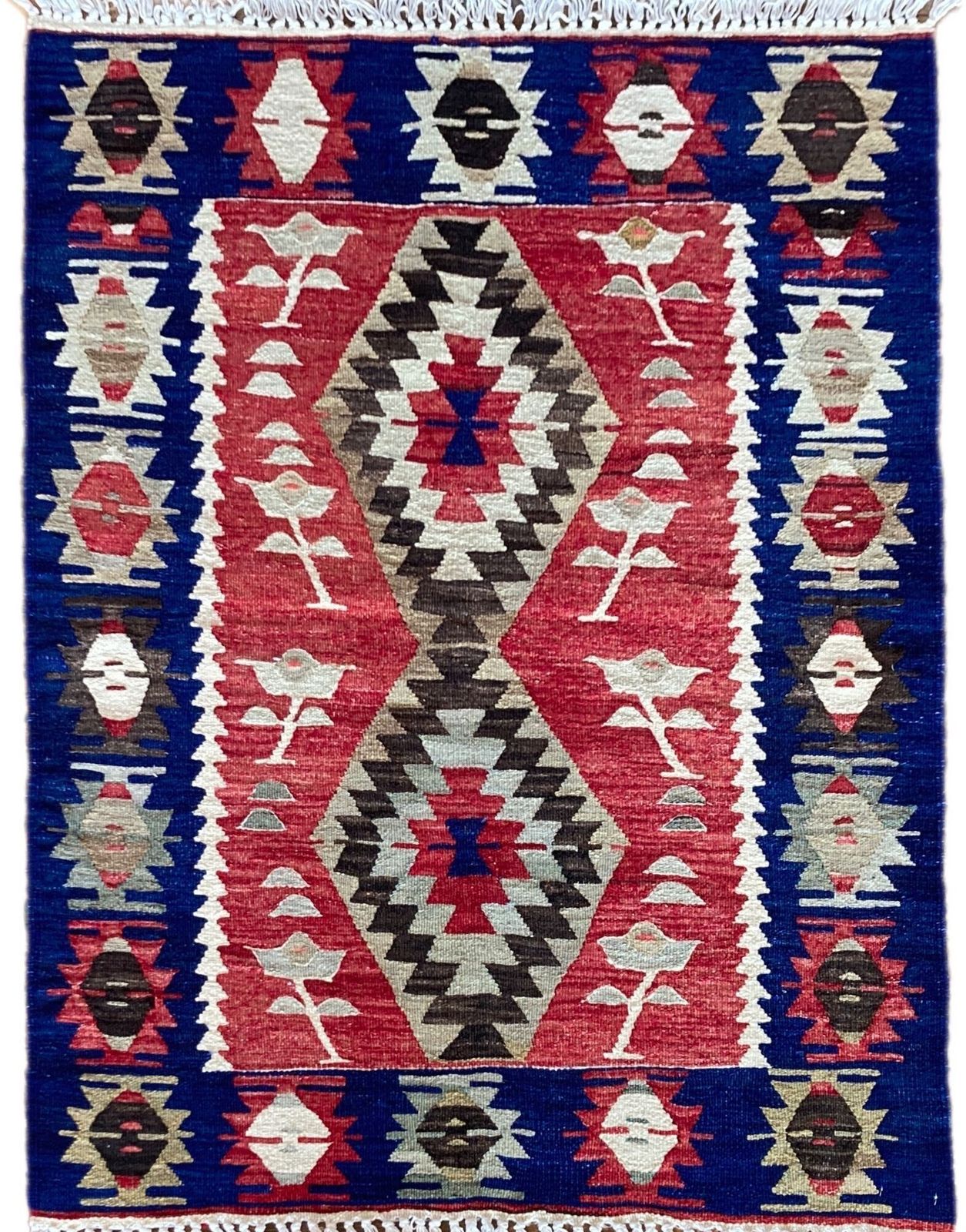 Vintage Anatolian Kilim 1.22m X 0.89m