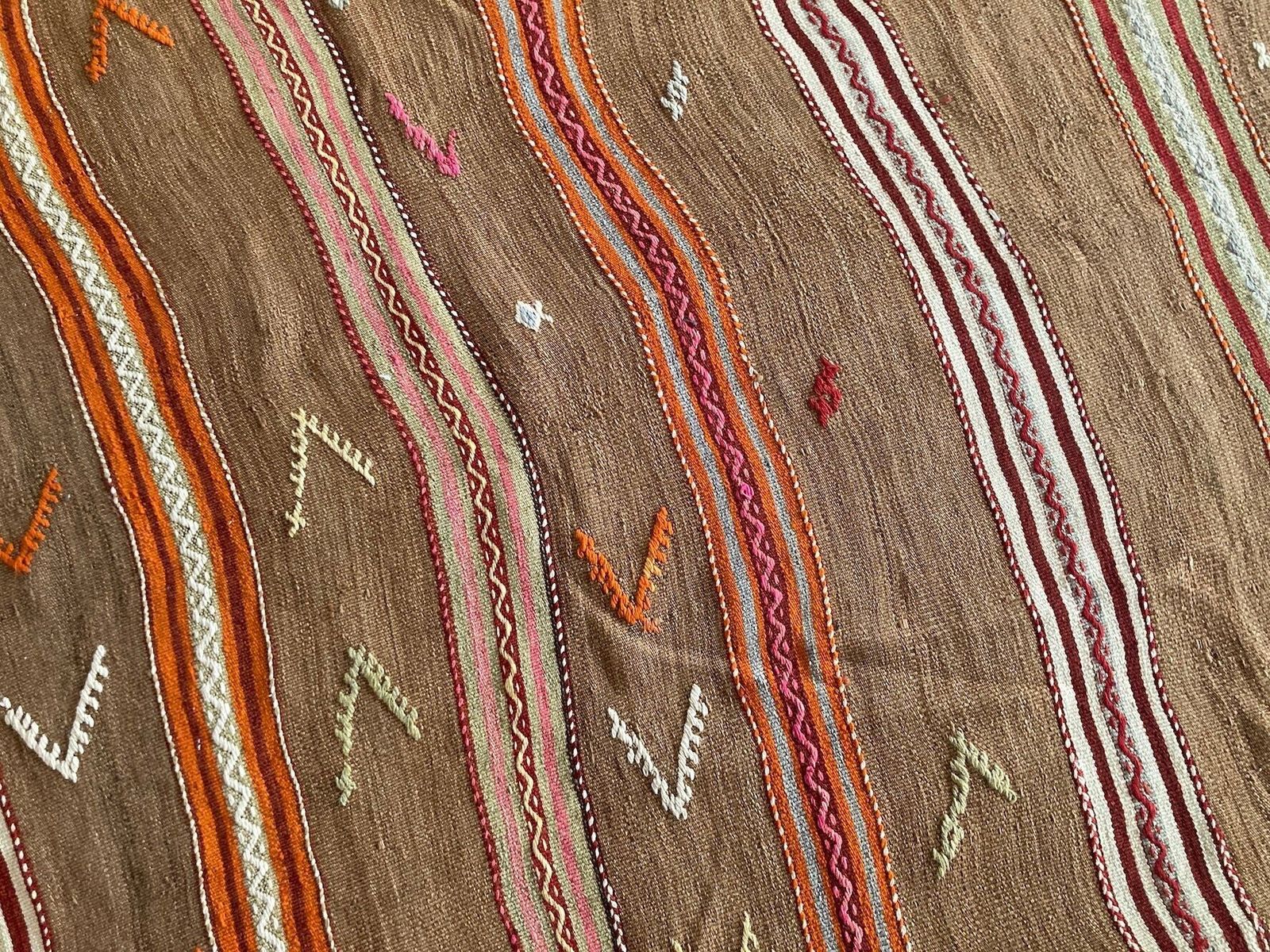 Textiles Vintage Anatolian Kilim 2.55m X 1.55m photo