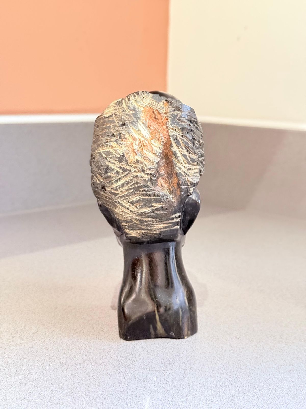 Hand Carved African Soapstone Bust Sculpture, Decorative Object Home Decor photo 488.0