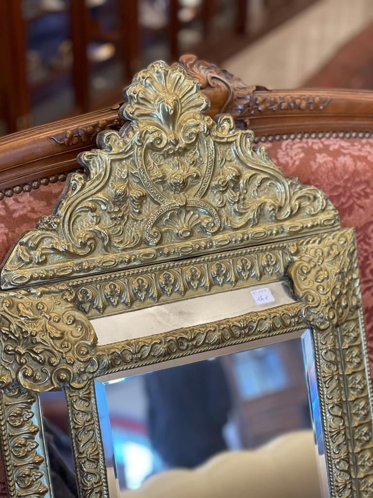 French Brass Mirror photo vinterior