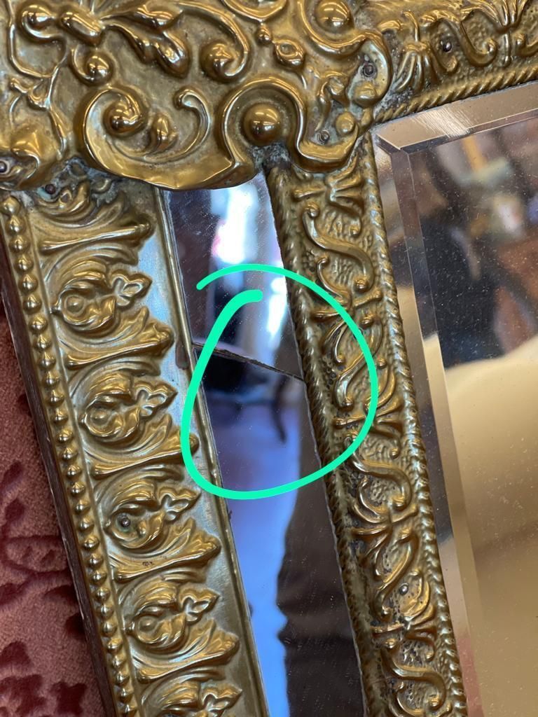 French Brass Mirror photo buy