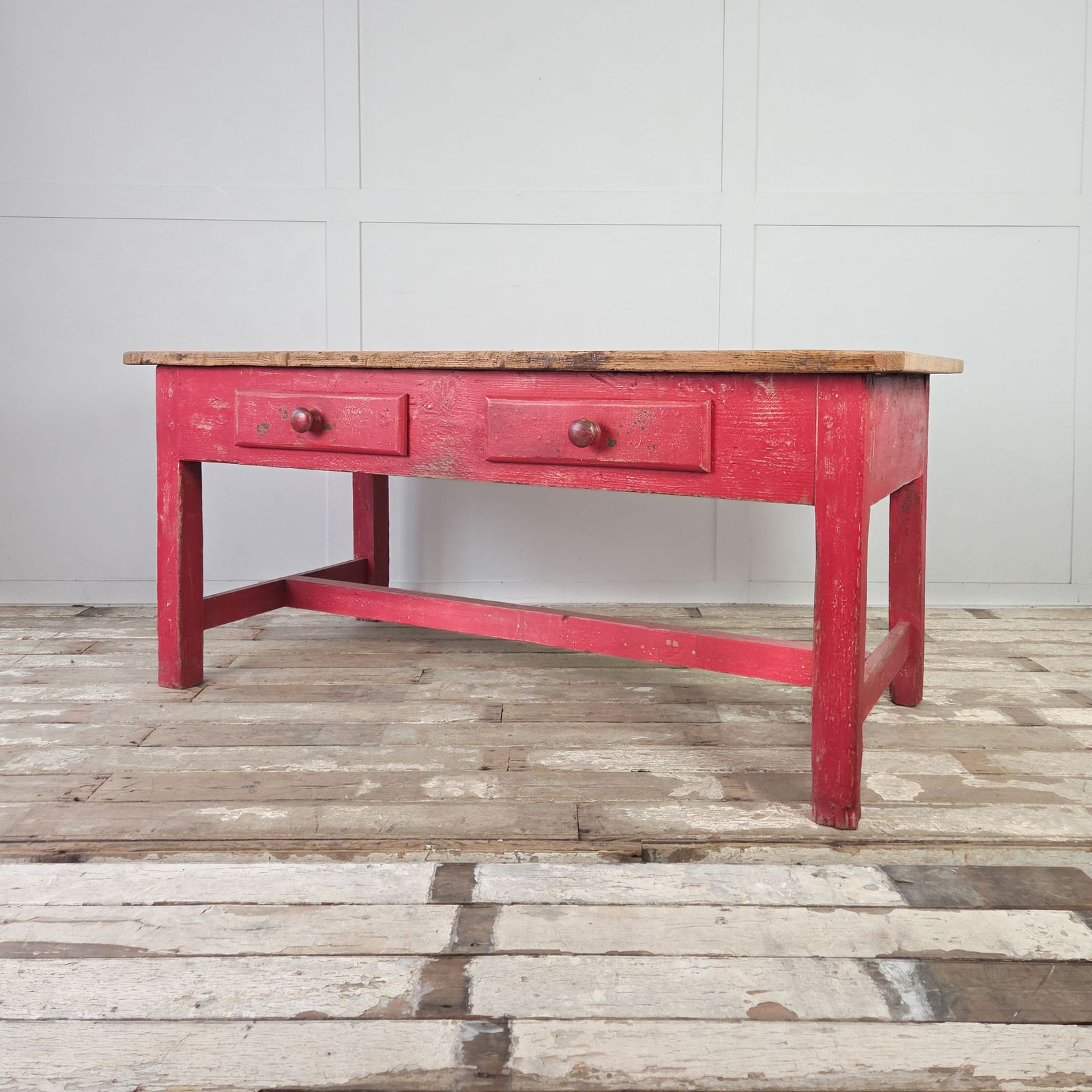 Antique Pine Farmhouse Table, 1900s photo Furniture