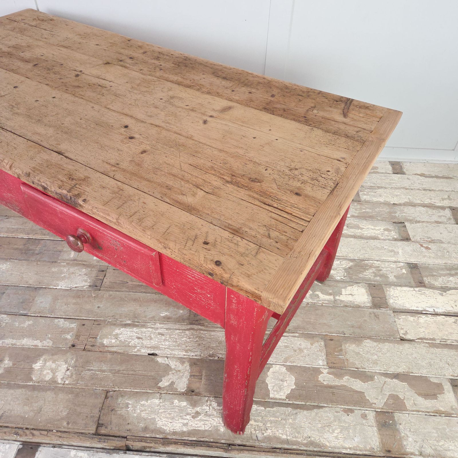 Antique Pine Farmhouse Table, 1900s photo vinterior